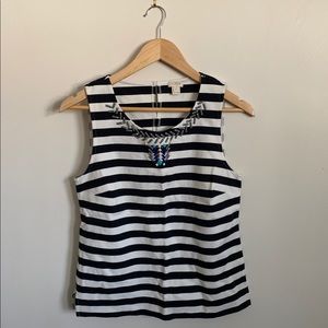 J. Crew Striped Tank Top Blouse - Size Small